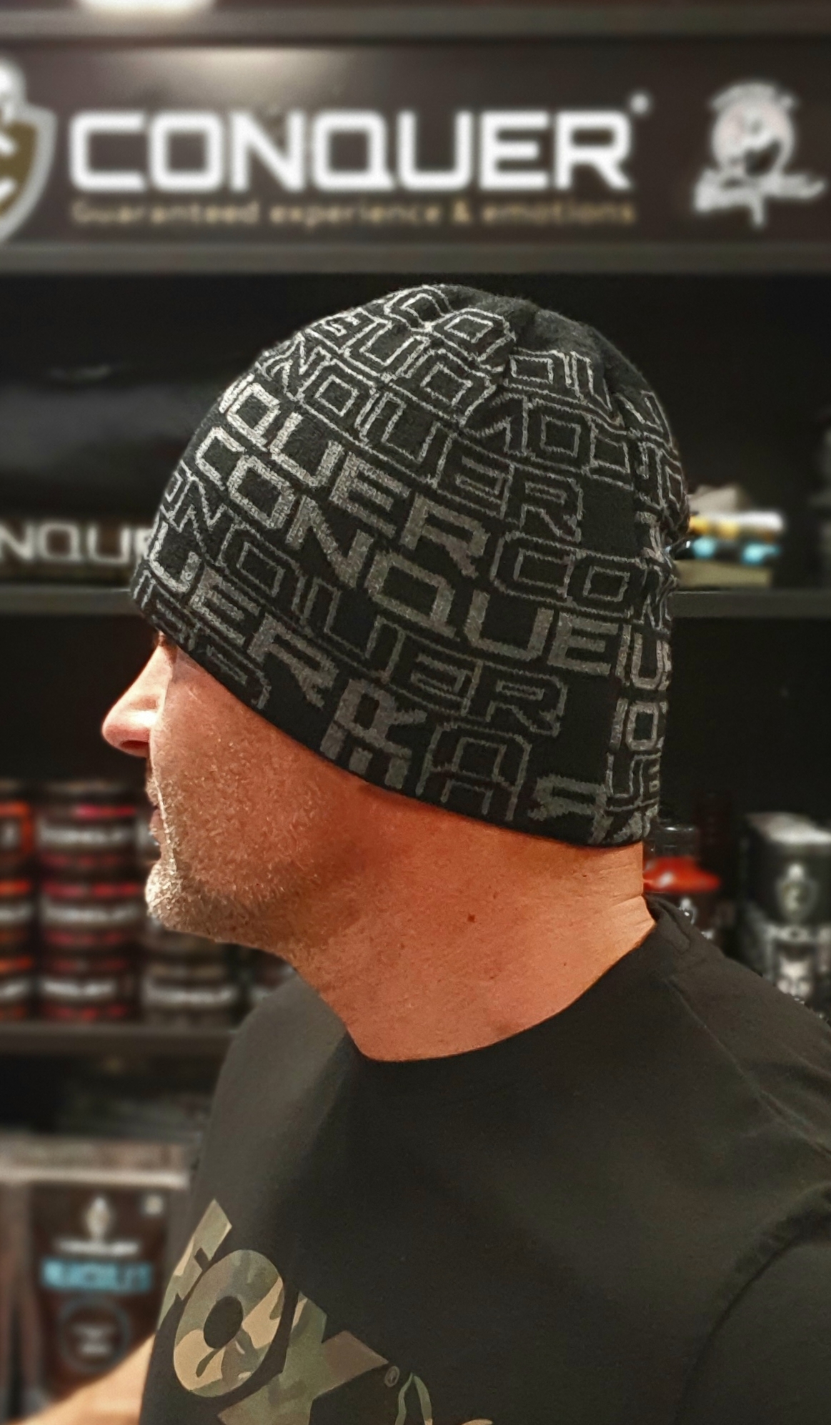 CONQUER CAP BLACK