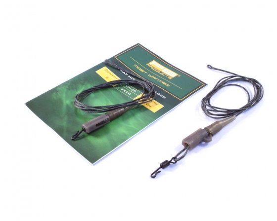 Silk Ray Hit & Run Leader - weed - 90cm - Olovenka