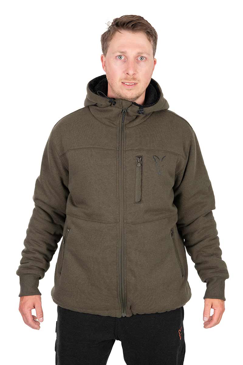 Fox Collection Sherpa Jacket Green & Black XXL