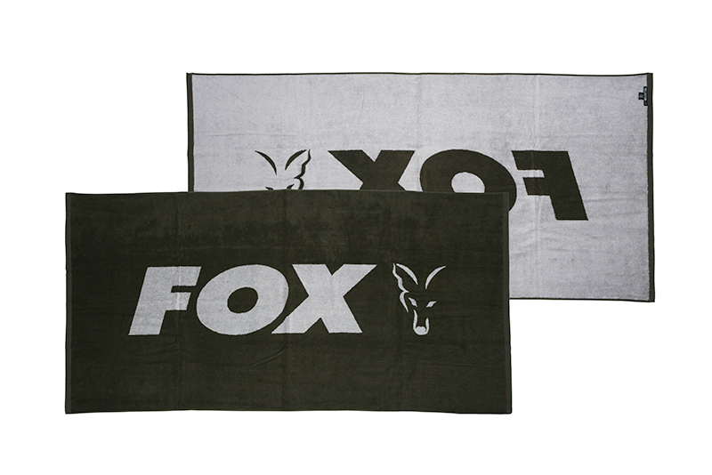 Fox beach towel Green / Silver