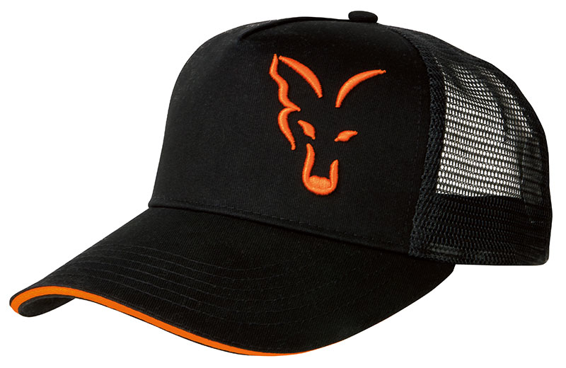 Black/Orange Trucker Cap
