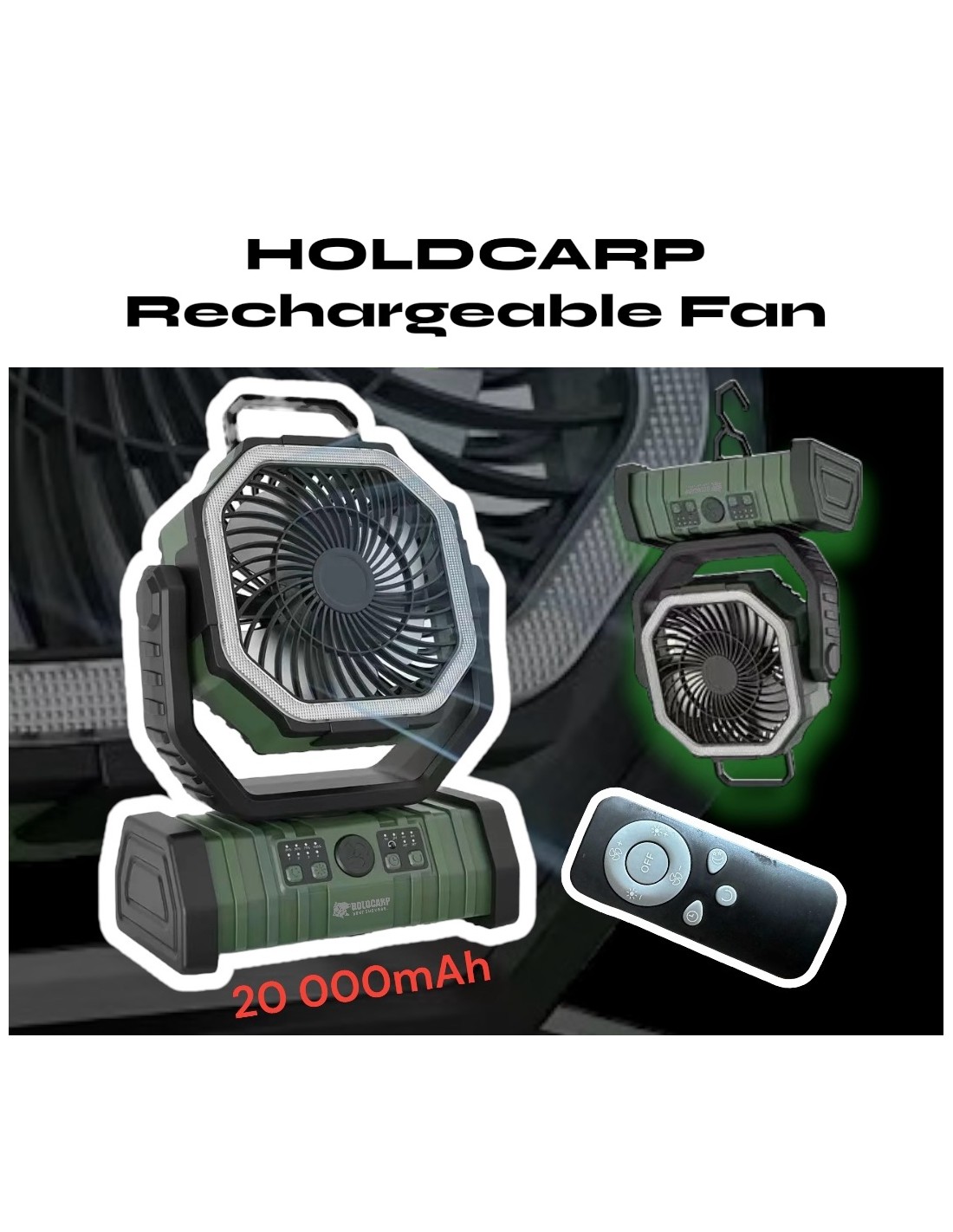 HOLD CARP Rechargeable Fan