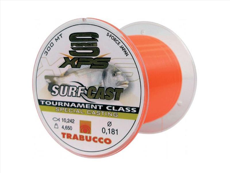 Trabucco S-Force XPS SURF CAST 300m orange vlasec 0,282mm