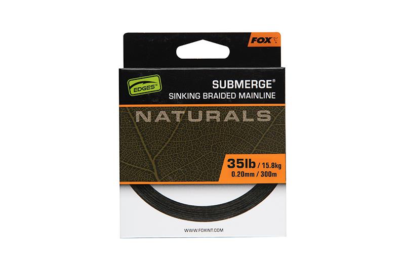 Fox EDGES™ Naturals Submerge Braid x 300m 0.20mm 35lb/15.8kg