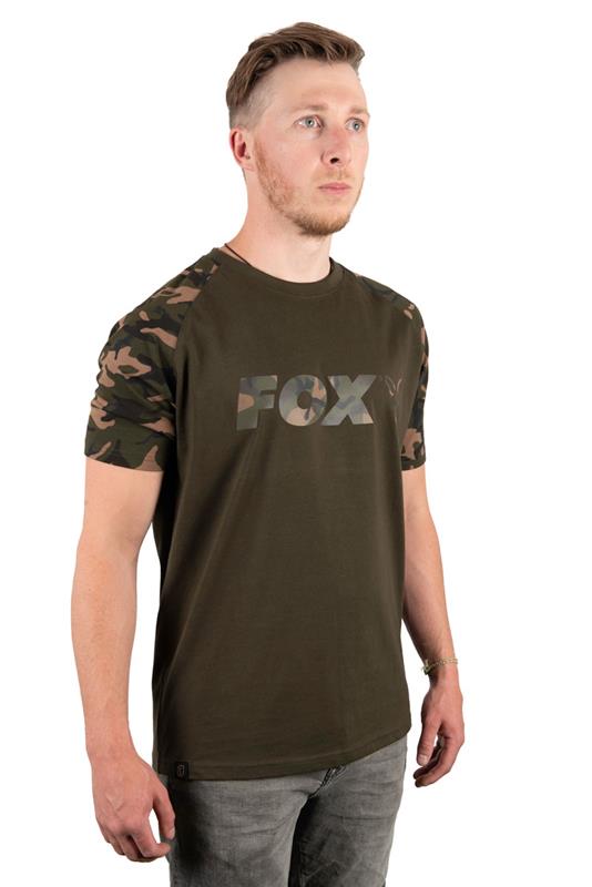 Fox Camo/Khaki Chest Print T-Shirt S