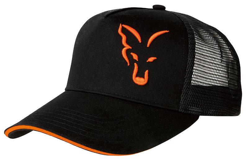 Black/Orange Trucker Cap
