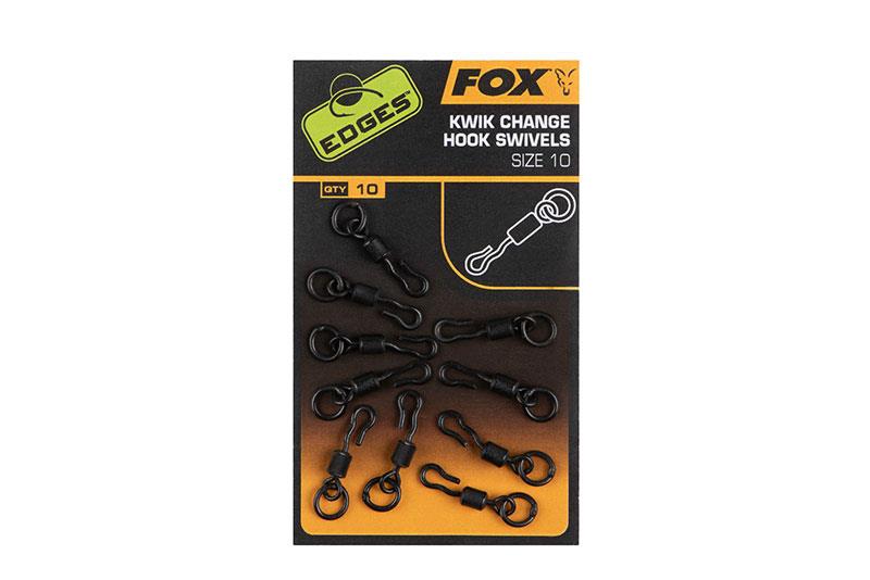 FOX Edges Kwik change hook swivels size 10 x 10